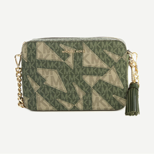 Eva large logo stripe tote bag