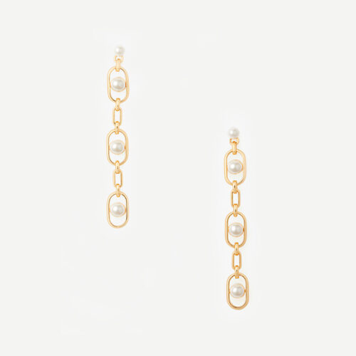 glamorous strands linear earrings