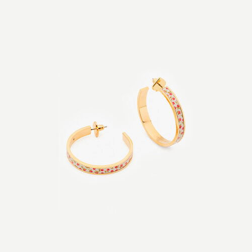 heritage spade flower hoops