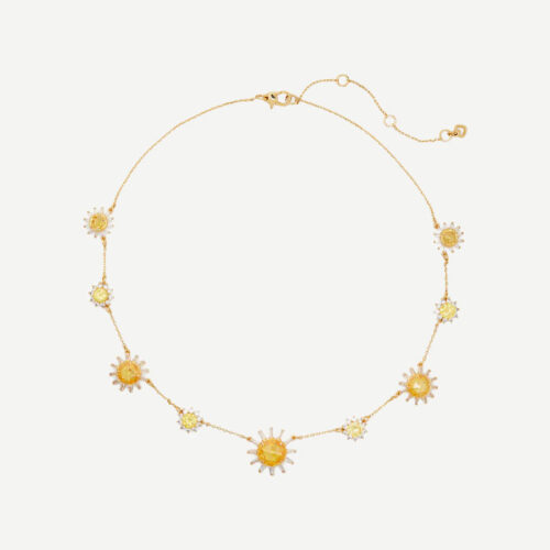 sunny scatter necklace / COLLAR FLORES CIRCONIA KATE SPADE