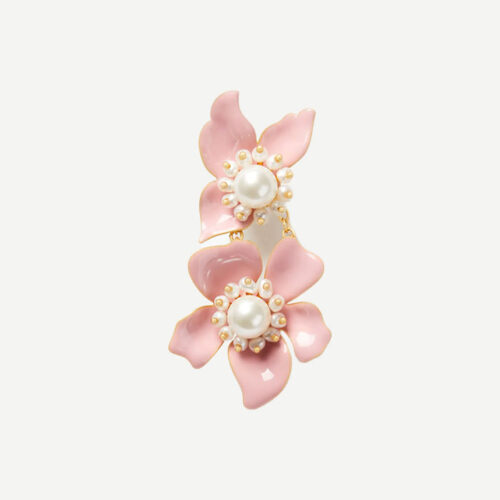 Flora Statement Earrings / ARETE ESMALTADO ROSA KATE SPADE - Imagen 2