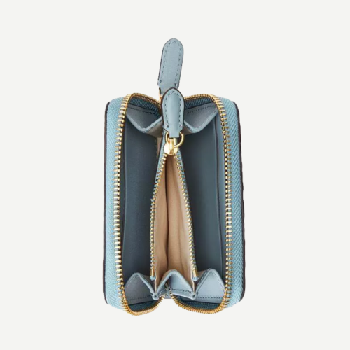 Debossed Leather Zip Wallet - Imagen 2