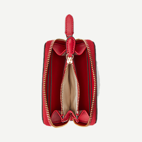 Debossed Leather Zip Wallet - Imagen 2