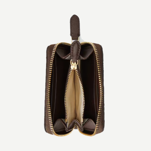 Debossed Leather Zip Wallet - Imagen 2