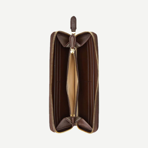Debossed Leather Continental Wallet - Imagen 2