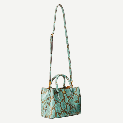 Bolso - Ralph Lauren Women - Marcy 26 Satchel Medium - Turquoise - Imagen 2