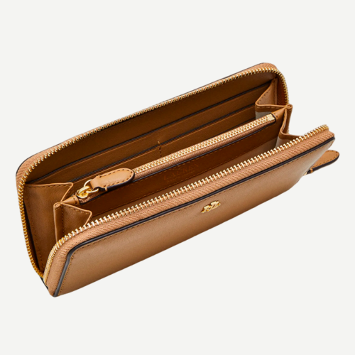 Billetera - Ralph Lauren Women - Zip Cont Wlt Wallet Large - Camel - Imagen 3