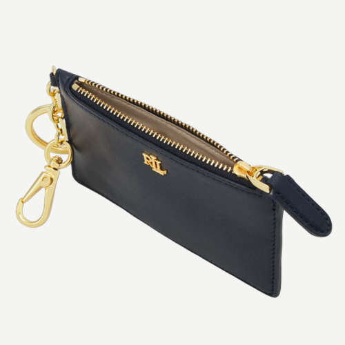 Tarjetero - Ralph Lauren Women - Zip Card Cas Card Case Small - French Navy - Imagen 3
