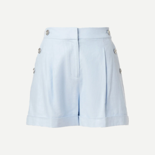 Short MK - PLEATED SAILOR SHORT Light Blue - Imagen 2