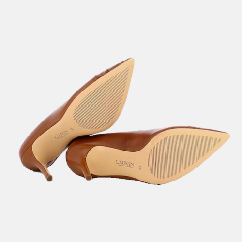 Zapatos de Tacon - Ralph Lauren DEEP SADDLE TAN - Imagen 4
