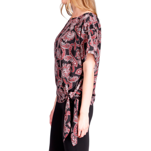 Blusa con lazo francesa de popelina - Imagen 2