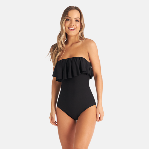 Vestido de Baño - Con bandolera Negro