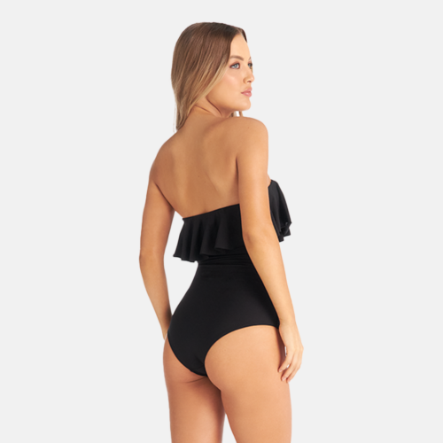 Vestido de Baño - Con bandolera Negro - Imagen 2