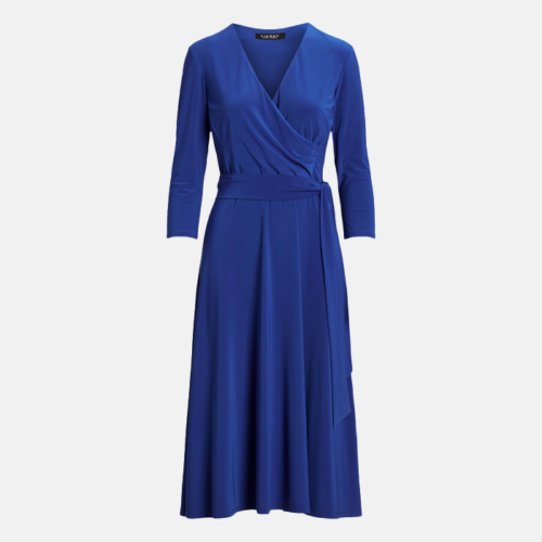 Vestido Largo Lauren - Carlyna-3/4 Sleeve-Day Dress Sapphire - Imagen 2