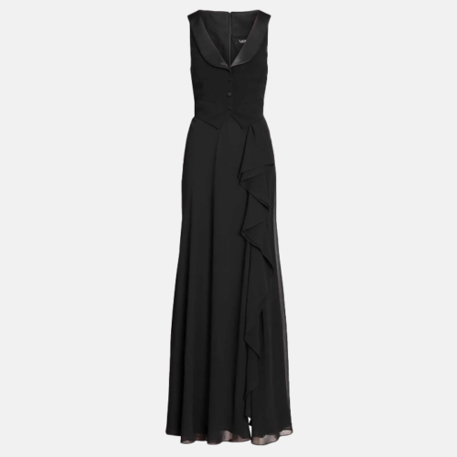 Vestido de Fiesta Lauren - Grixbee-Sleeveless-Gown Black - Imagen 4