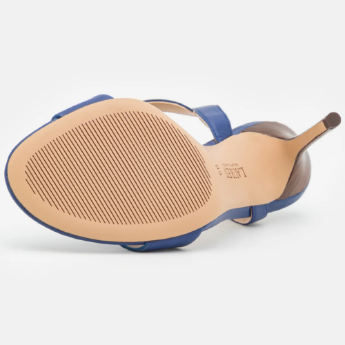 Sandalias de piel Gwen de Lauren Ralph Lauren Blue - Imagen 4