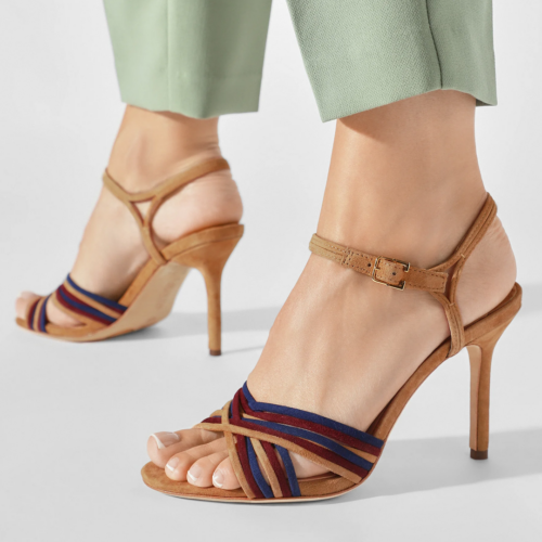 Sandalias de Tacon - Ralph Lauren Madelaine-Sandals-Heel Camel