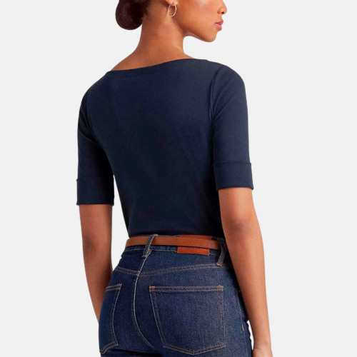 Blusa Ralph Lauren - JUDY-ELBOW SLEEVE-KNIT Lauren Navy - Imagen 2