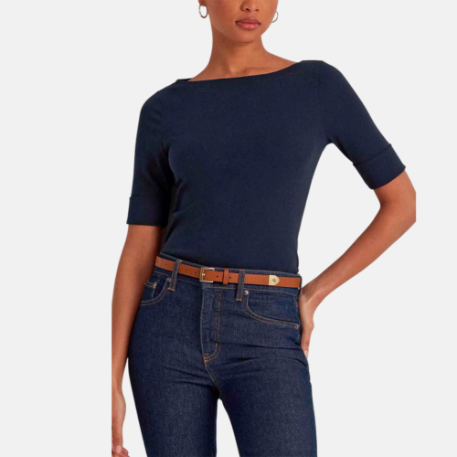 Blusa Ralph Lauren - JUDY-ELBOW SLEEVE-KNIT Lauren Navy