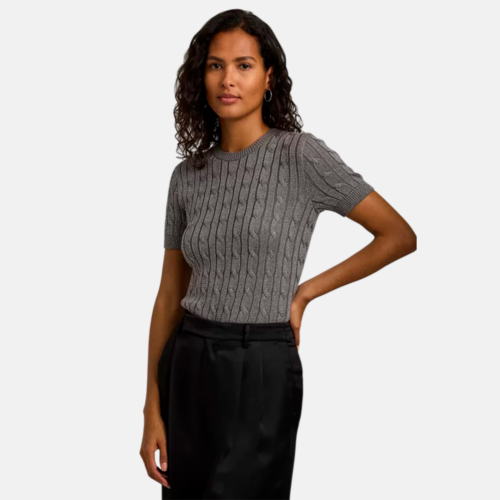 Blusa Lauren- EYELAH-PULLOVER SUETER Gris metalizado - Imagen 2
