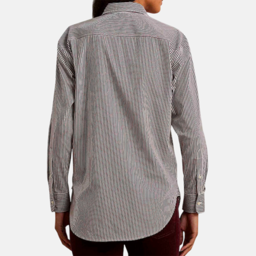 Camisa Lauren - KOTTA-LONG SLEEVE-BUTTON FRONT Noir/White - Imagen 3
