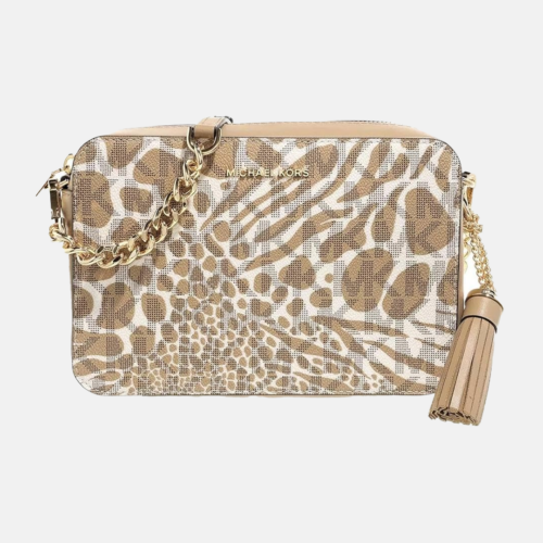 Cartera - Michael Kors Medium Camera Bag Camel Multi
