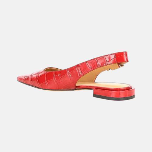 Flat MK Darrington Crackled Patent Leather - Deep Red - Imagen 2