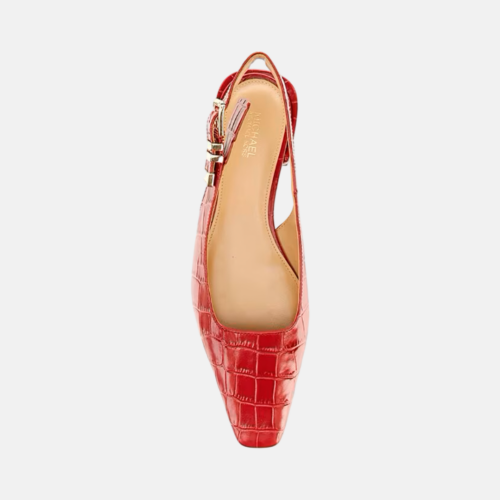 Flat MK Darrington Crackled Patent Leather - Deep Red - Imagen 3