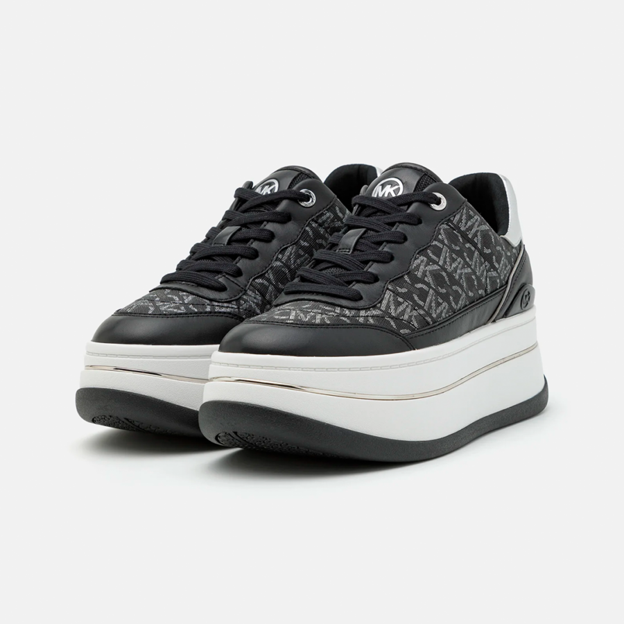 Sneakers ML Hayes Metallic Empire Monogram and Leather Trainer Black