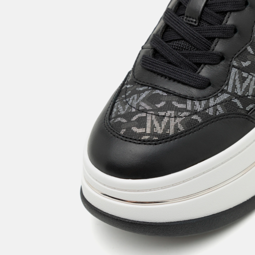 Sneakers ML Hayes Metallic Empire Monogram and Leather Trainer Black - Imagen 2