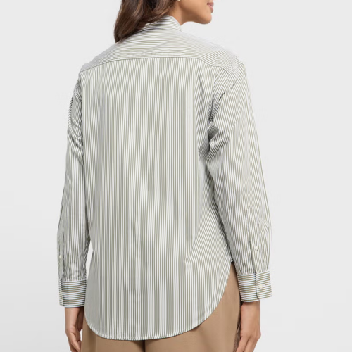 Camisa Lauren - KOTTA-LONG SLEEVE-BUTTON FRONT  Olive/White - Imagen 2