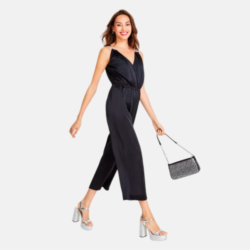 Enterizo MK Crystal Strap Jumpsuit Black - Imagen 2