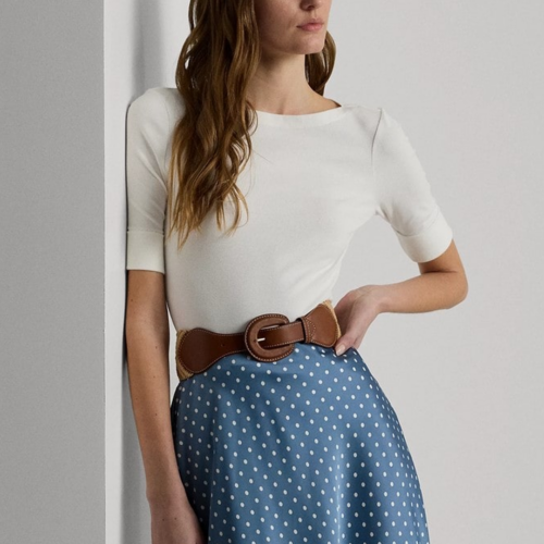 Blusa Ralph Lauren - JUDY-ELBOW SLEEVE-KNIT White