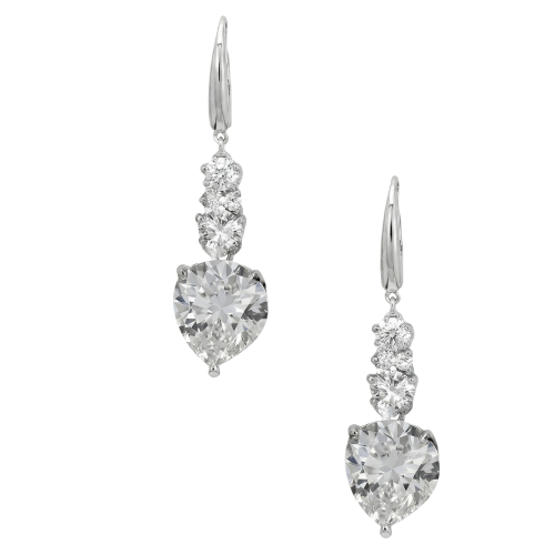 HEART METAL EARRINGS