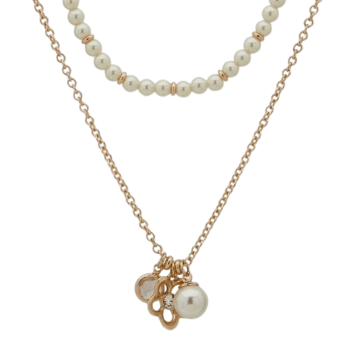 TWO ROW PEARL NECKLACE
