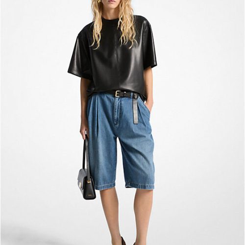 Pantalon corto pleated bermuda dnm short union wash