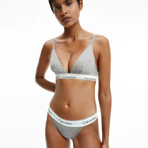 Brasier unlined triangle heather grey