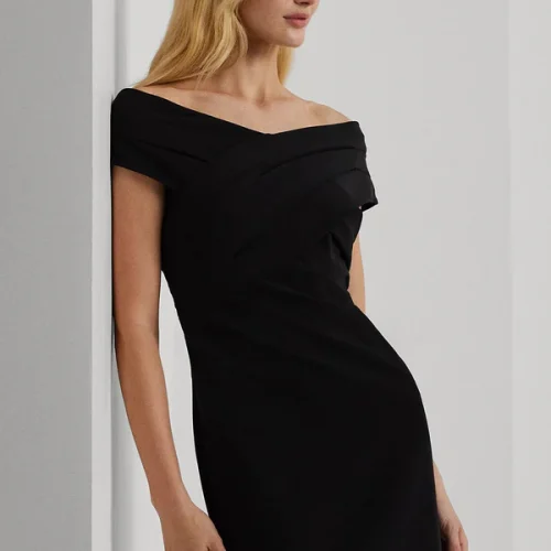 Vestido irene-short sleeve-cocktail dress black