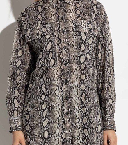 Camisa manga larga ls oversized snake shirt soft ecru