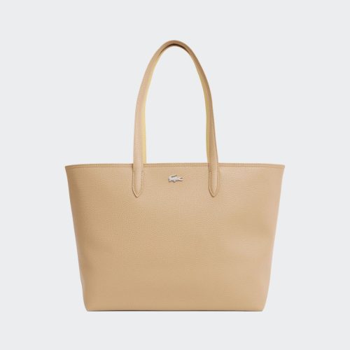 BOLSO LACOSTE - ANNA SHOPPING BAG WHT/LT GRN