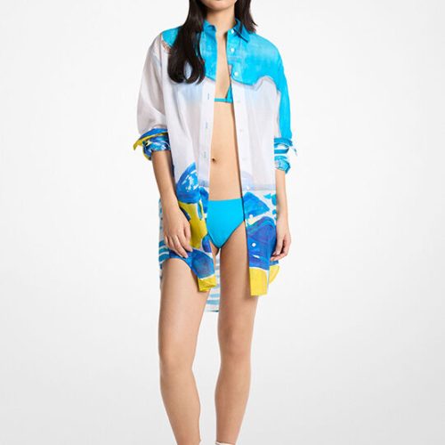SALIDA DE BAÑO MICHAEL KORS - BEACH SHIRT DRESS