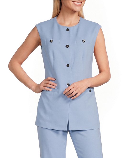 CHALECO P/DAMA ANNE KLEIN LT. BLUE - Imagen 1