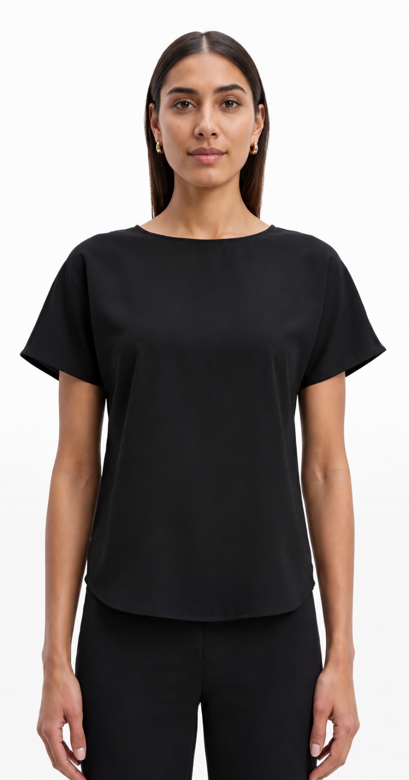 CAMISA M/L BLACK M - Imagen 1