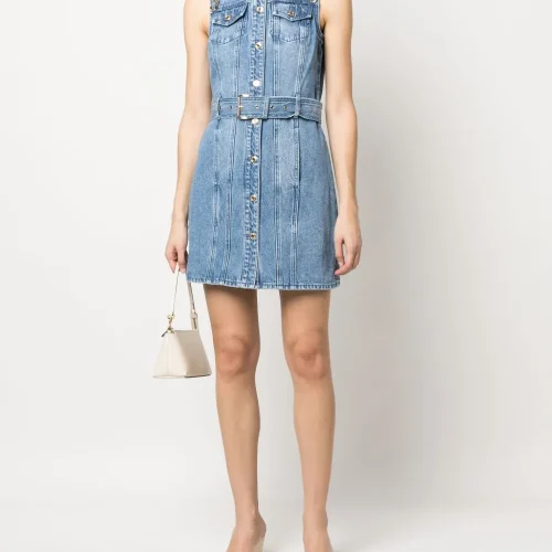 Vestido Corto - Ss Denim Mini Dress 12 Natrinswsh