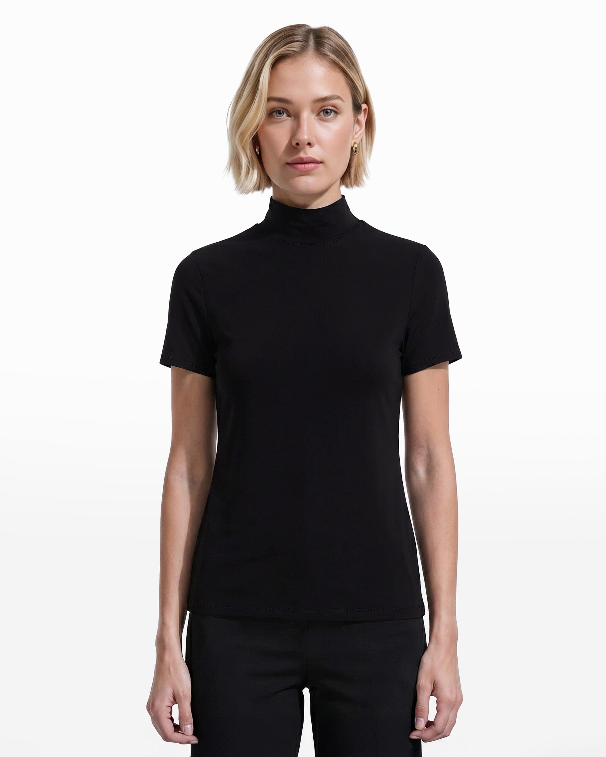 CAMISA M/C TEJIDA BLACK - Imagen 1