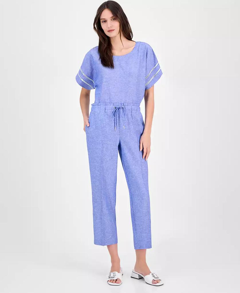Pantalon P/Dama Santorini Blue/Brt Wht 4 - Imagen 1