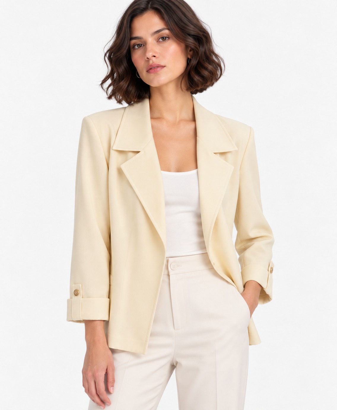 JACKET P/DAMA ANNE KLEIN LT PARCHMENT - Imagen 1