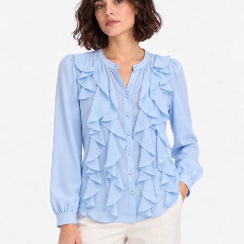 CAMISA M/L OPAL BLUE