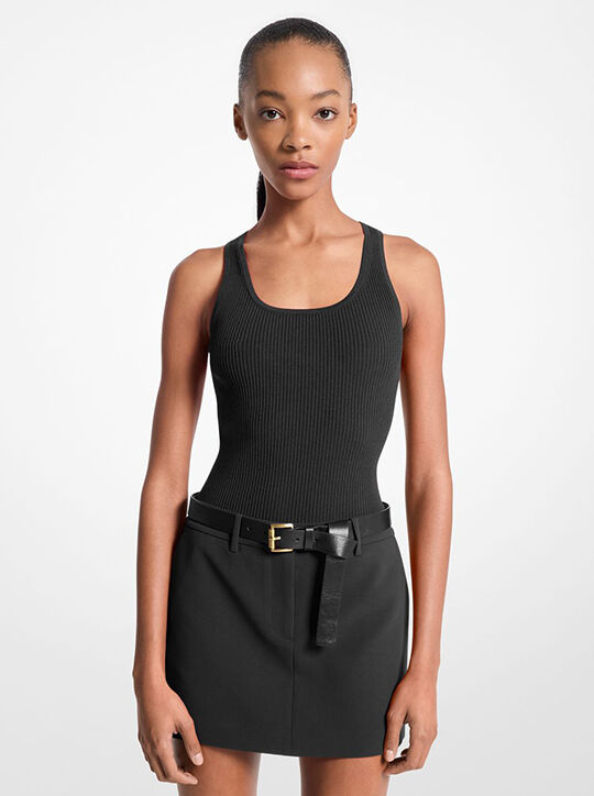 Camiseta - Racer Bk Scoop Crop Tank M Black - Imagen 1