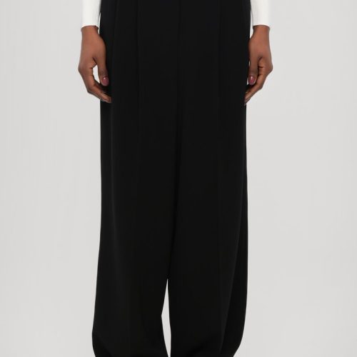 Pantalon De Vestir - Pleated Wide Leg Pant 8 Black